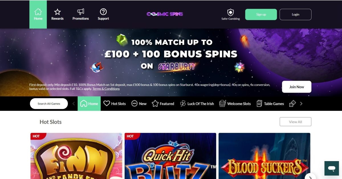 Cosmic Spins Casino Review Unveiling the Magic of Online Gaming